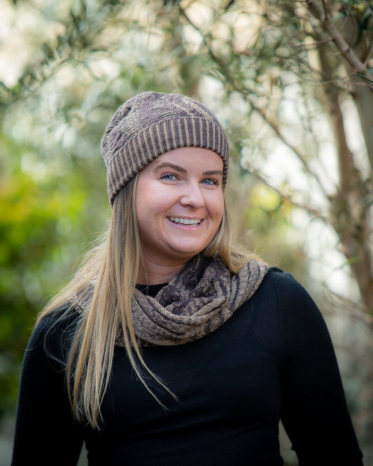 Paving the Way Beanie - Reversible Merino Wool