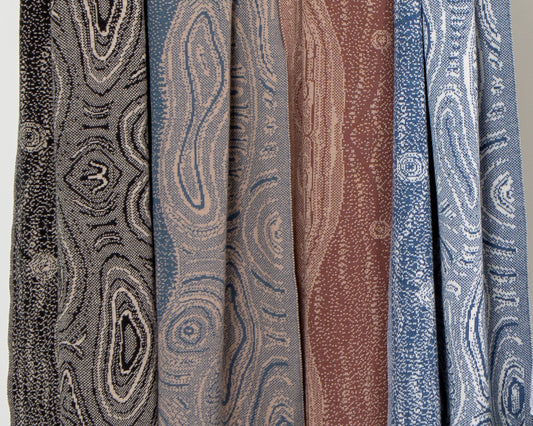 Ancient Existence Reversible Scarf - Merino Wool Knit
