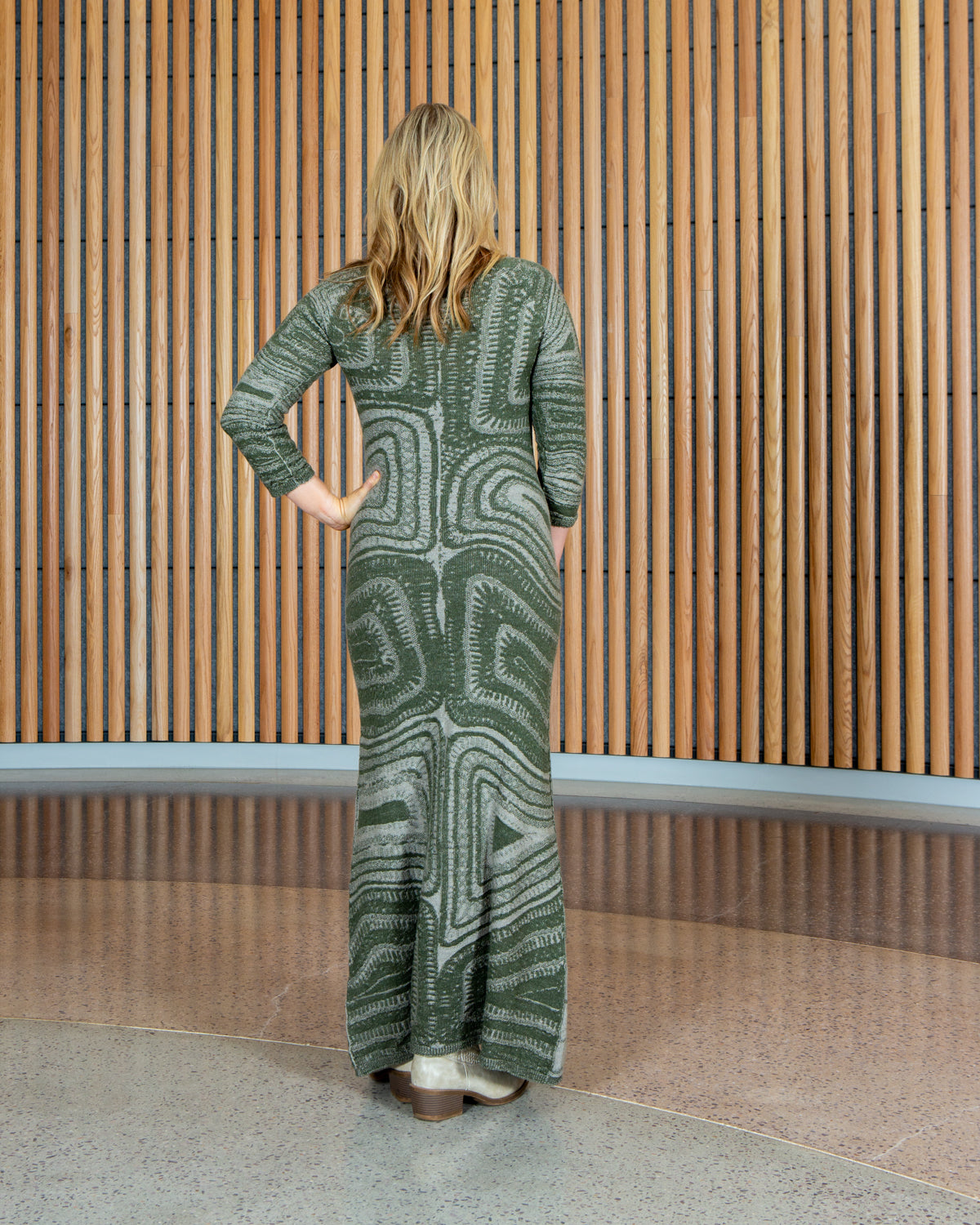 Healing Country Reversible Dress - Merino Wool Knit