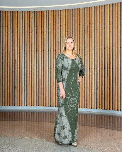 Healing Country Reversible Dress - Merino Wool Knit
