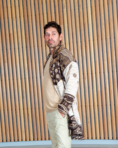 Ancient Existence Unisex Cardigan - Merino Wool