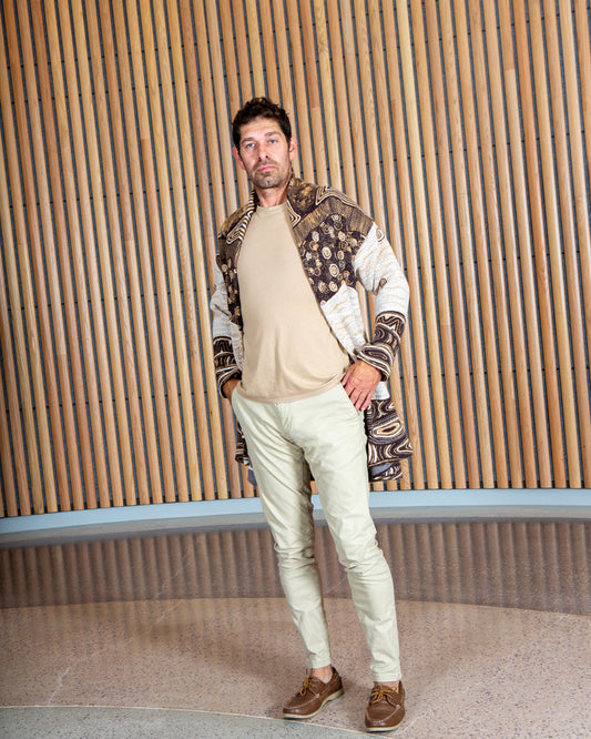 Ancient Existence Unisex Cardigan - Merino Wool