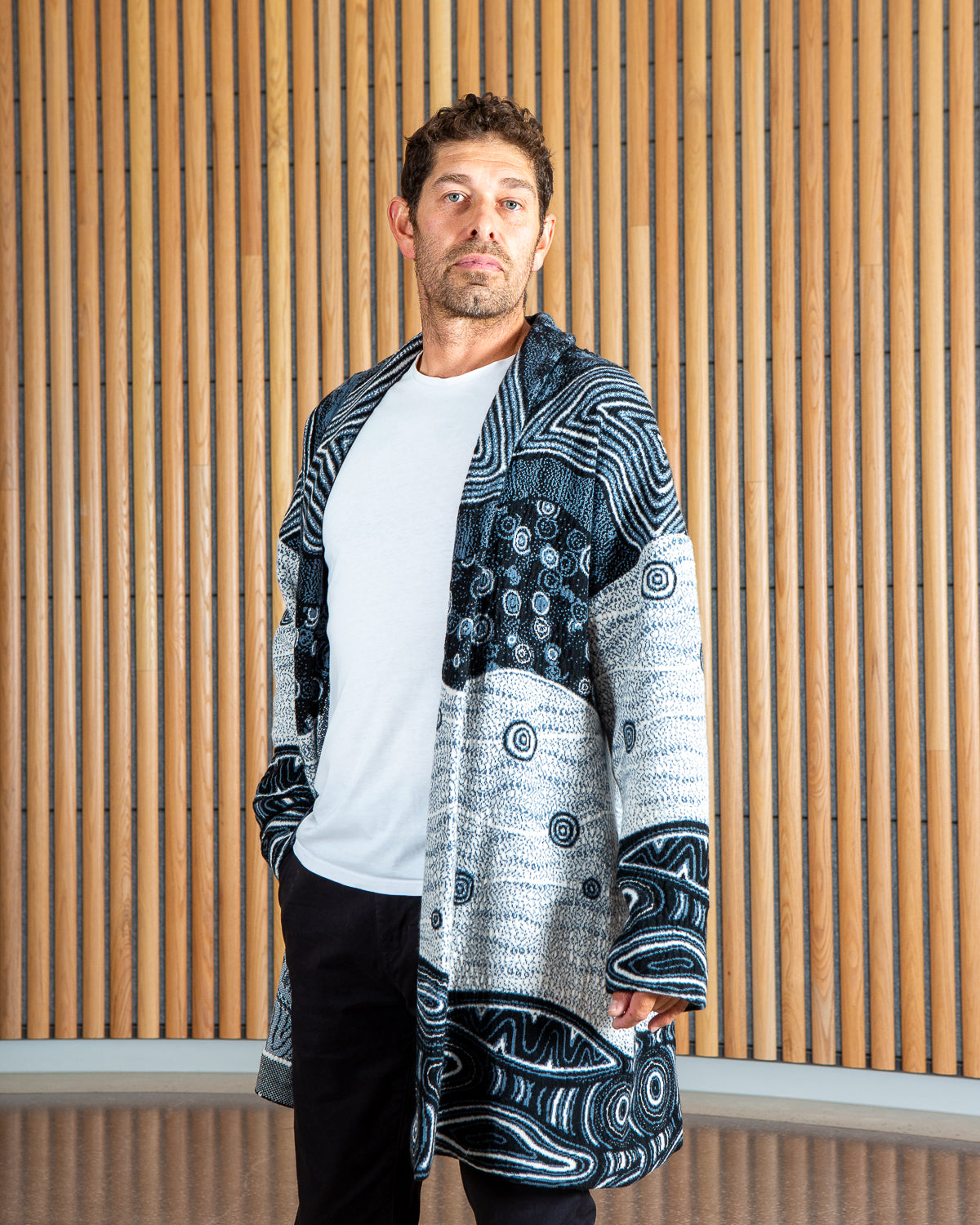 Ancient Existence Unisex Cardigan - Merino Wool