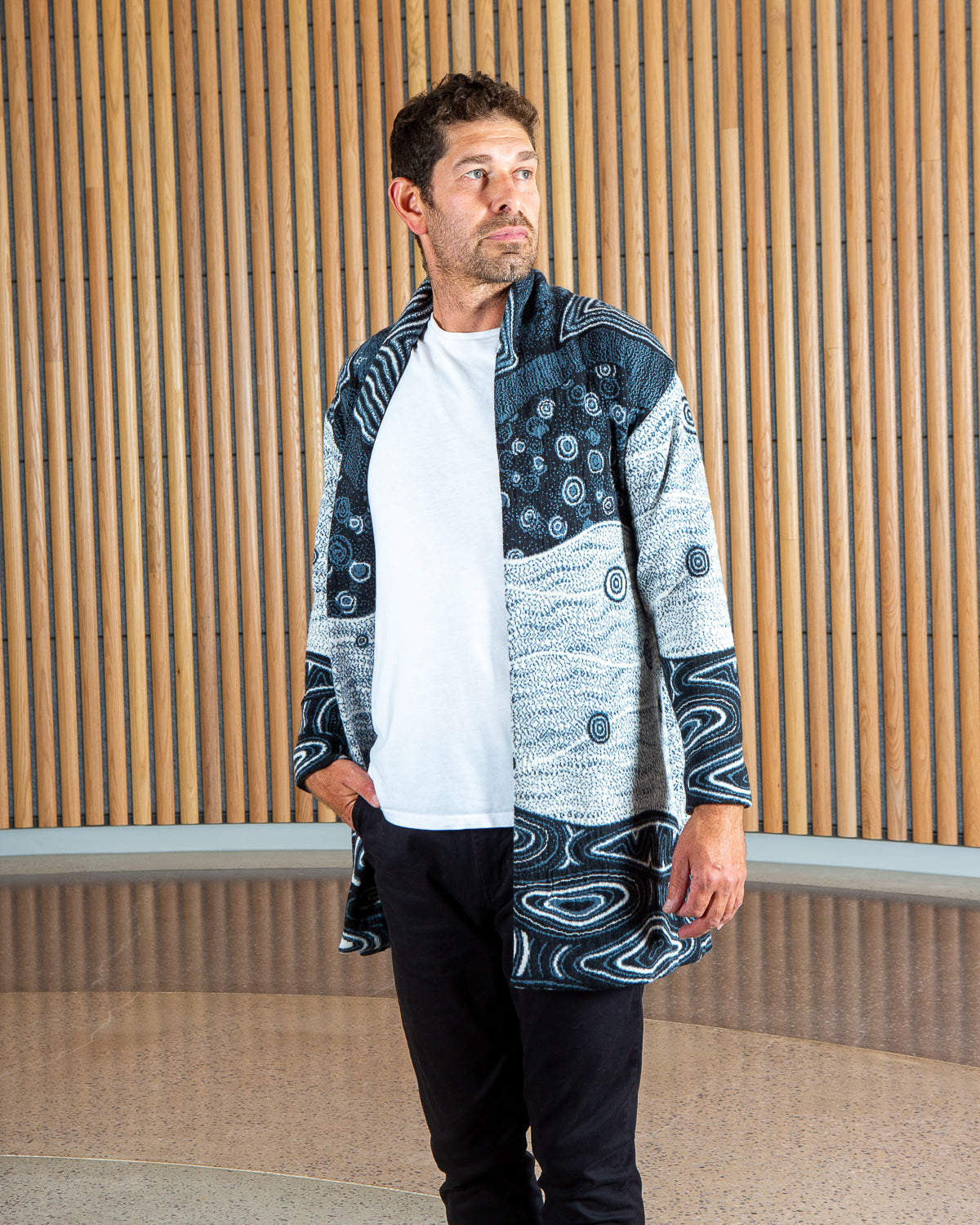 Ancient Existence Unisex Cardigan - Merino Wool