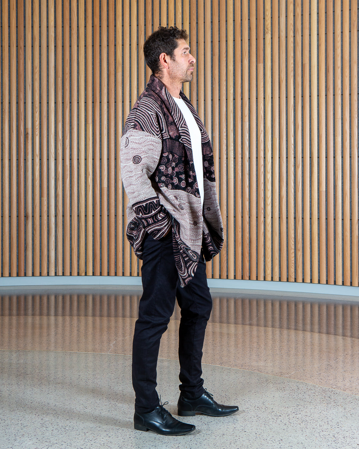 Ancient Existence Unisex Cardigan - Merino Wool