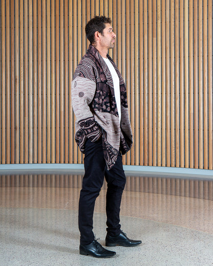 Ancient Existence Unisex Cardigan - Merino Wool