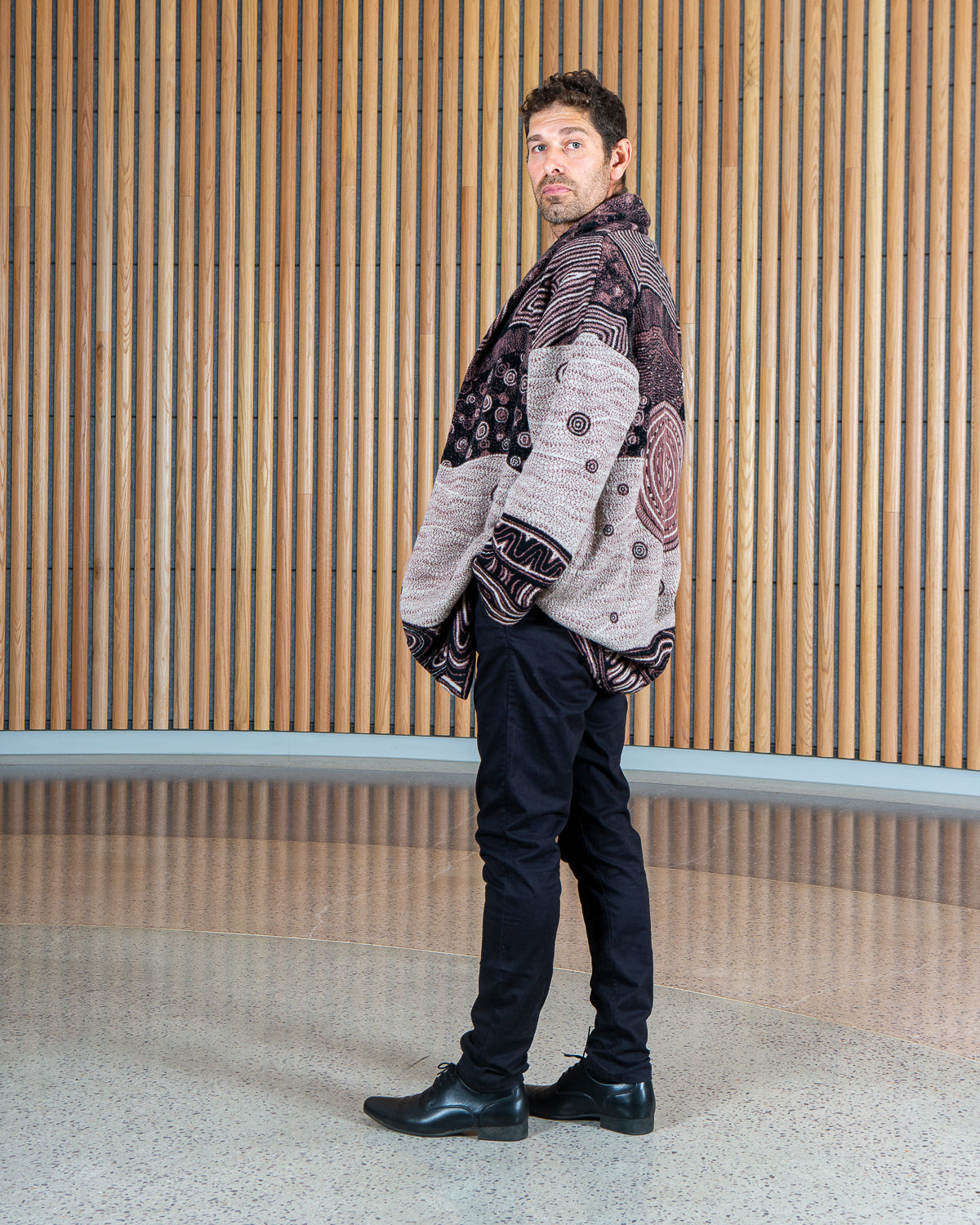 Ancient Existence Unisex Cardigan - Merino Wool