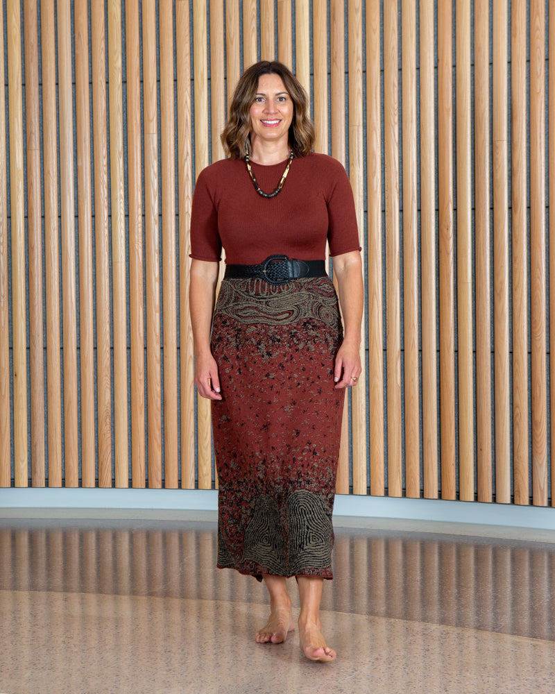 Coastal Country Dress - Merino Wool Knit