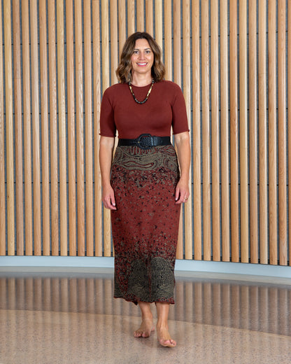 Coastal Country Dress - Merino Wool Knit