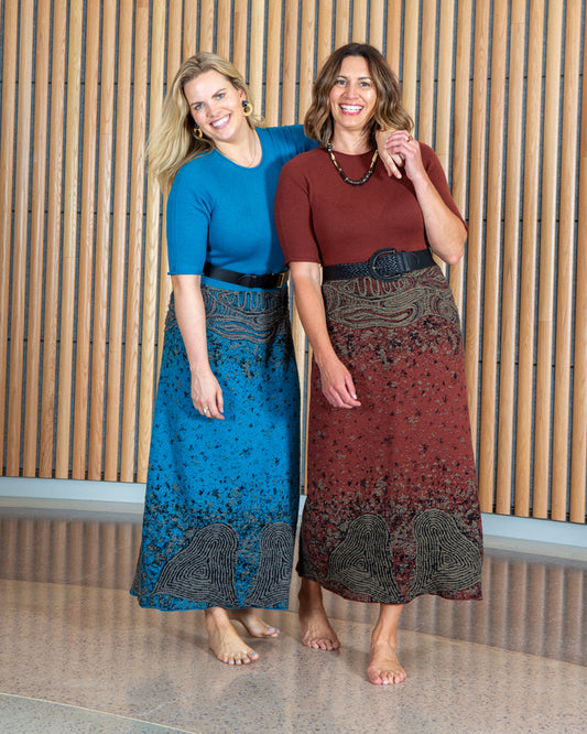 Coastal Country Dress - Merino Wool Knit