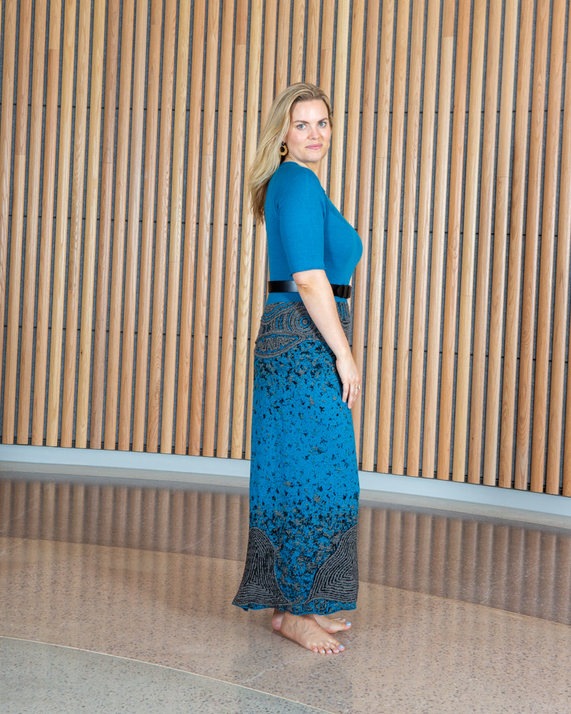 Coastal Country Dress - Merino Wool Knit