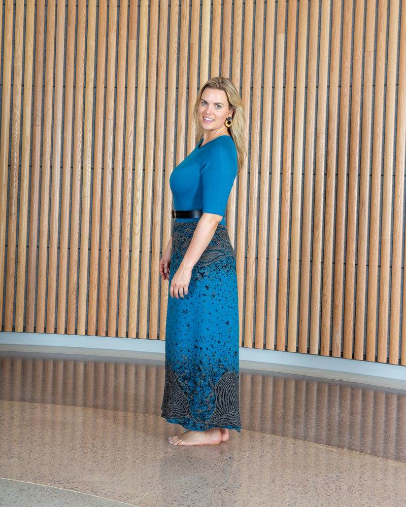 Coastal Country Dress - Merino Wool Knit