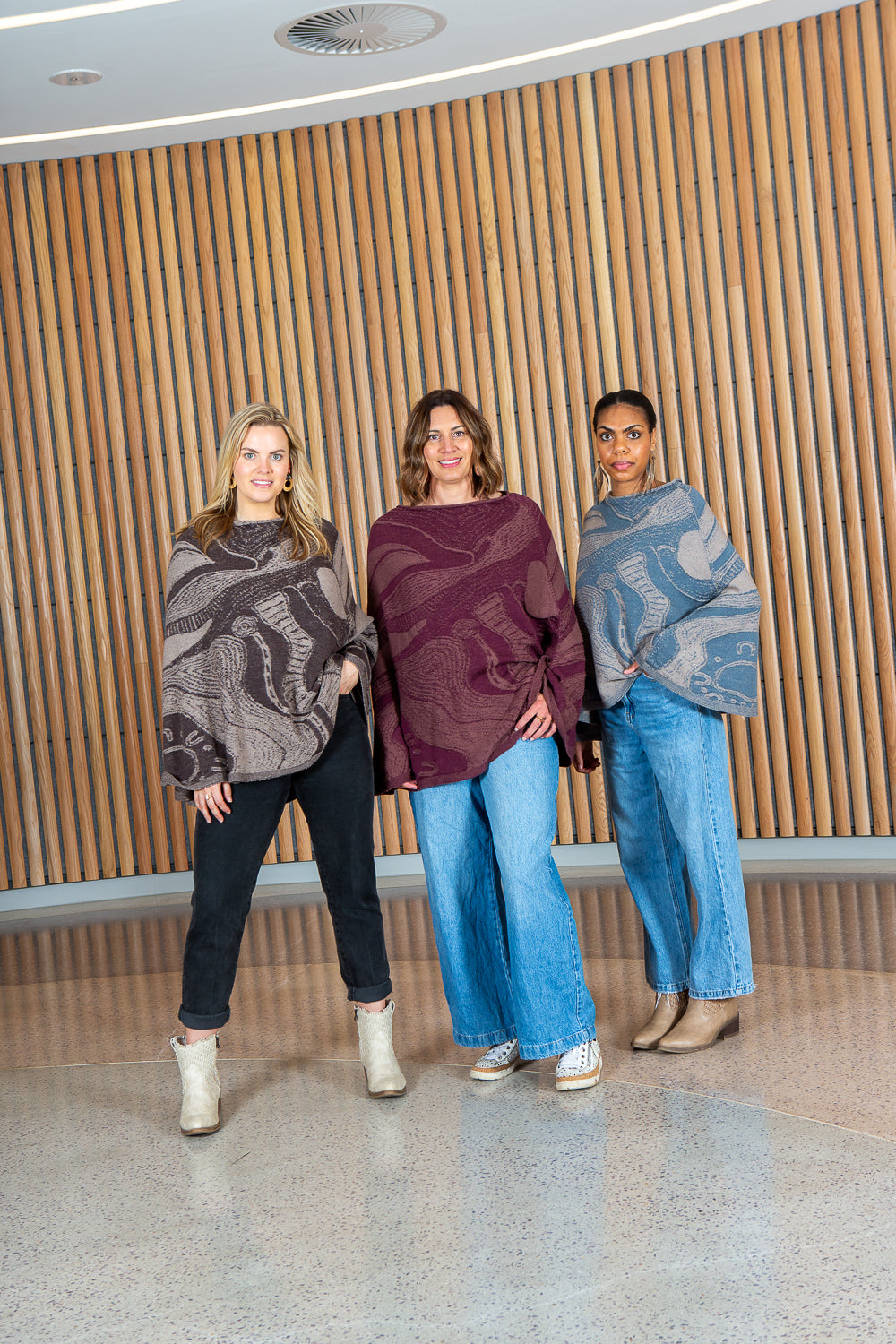 Abundance Reversible Poncho - Merino Wool Knit