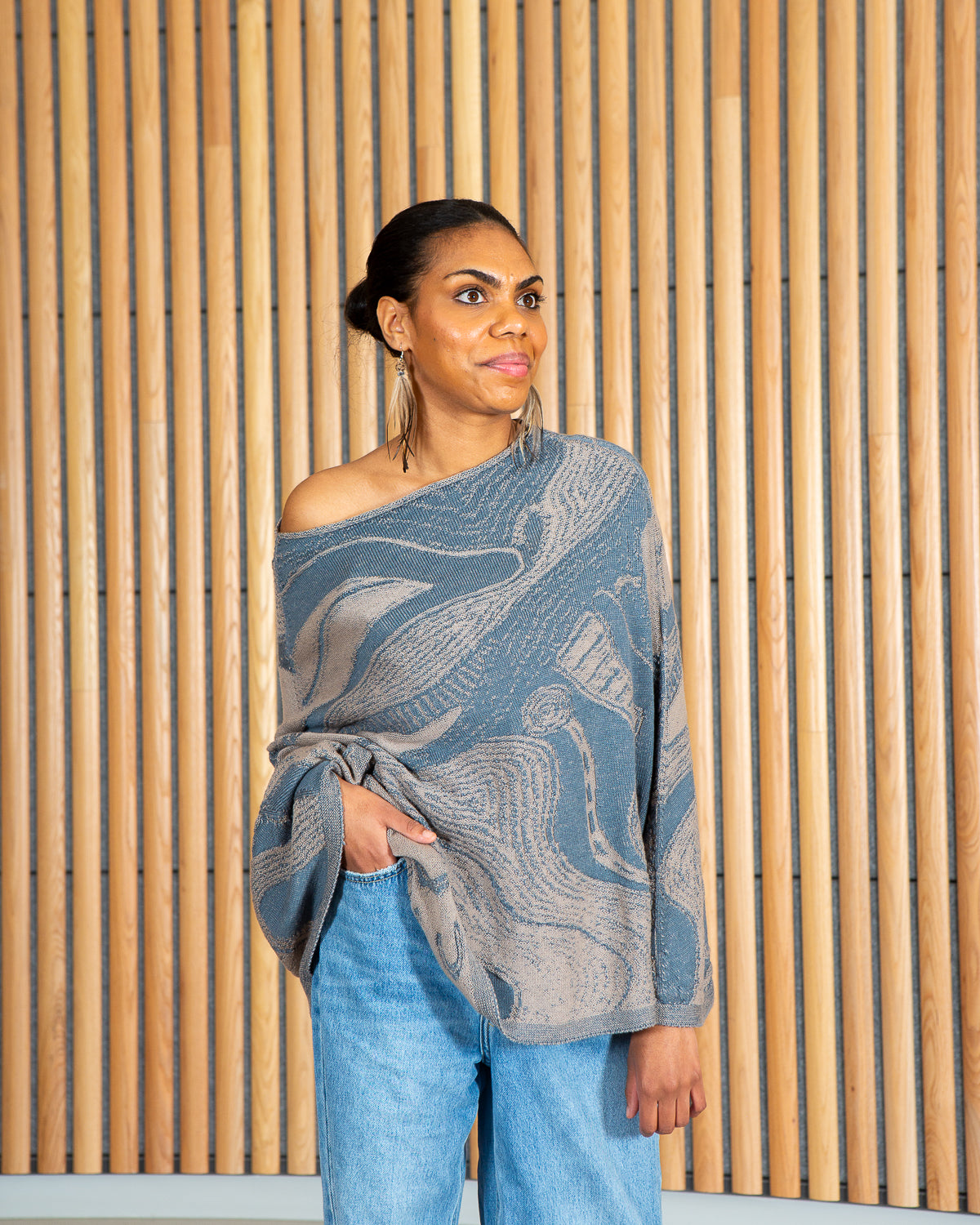 Abundance Reversible Poncho - Merino Wool Knit