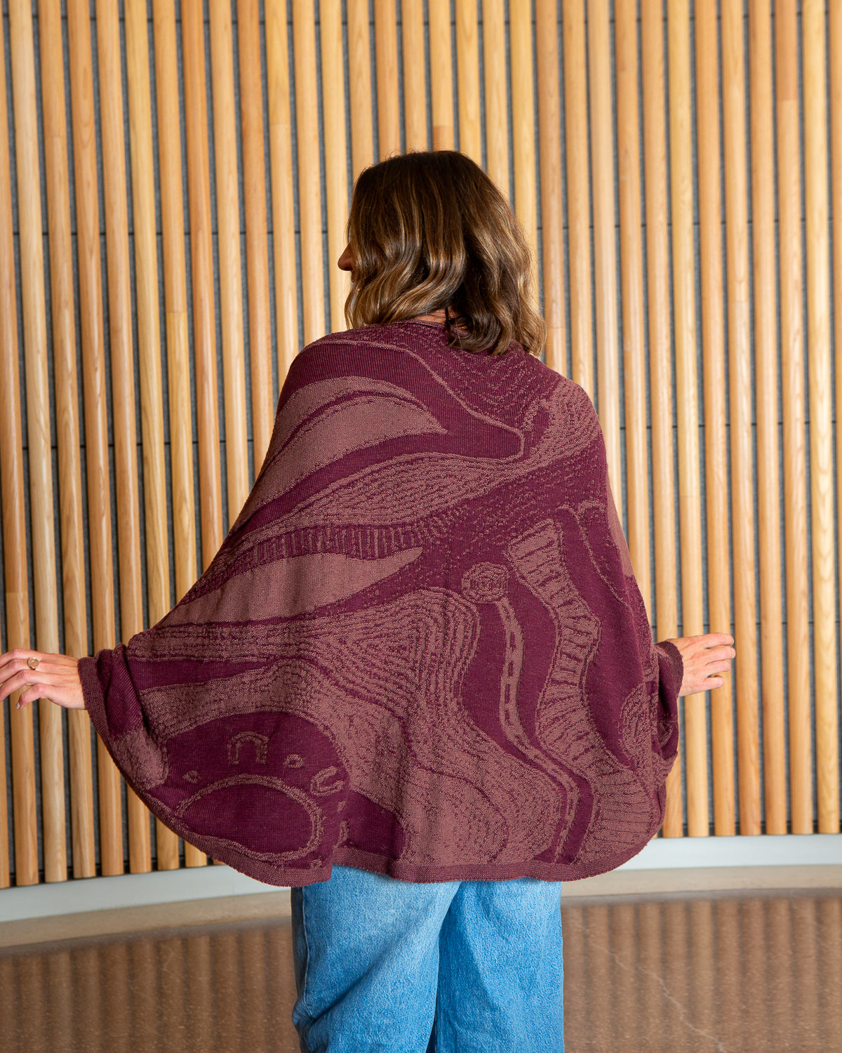 Abundance Reversible Poncho - Merino Wool Knit