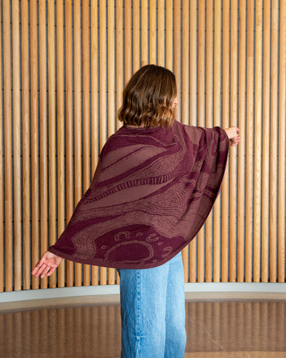 Abundance Reversible Poncho - Merino Wool Knit