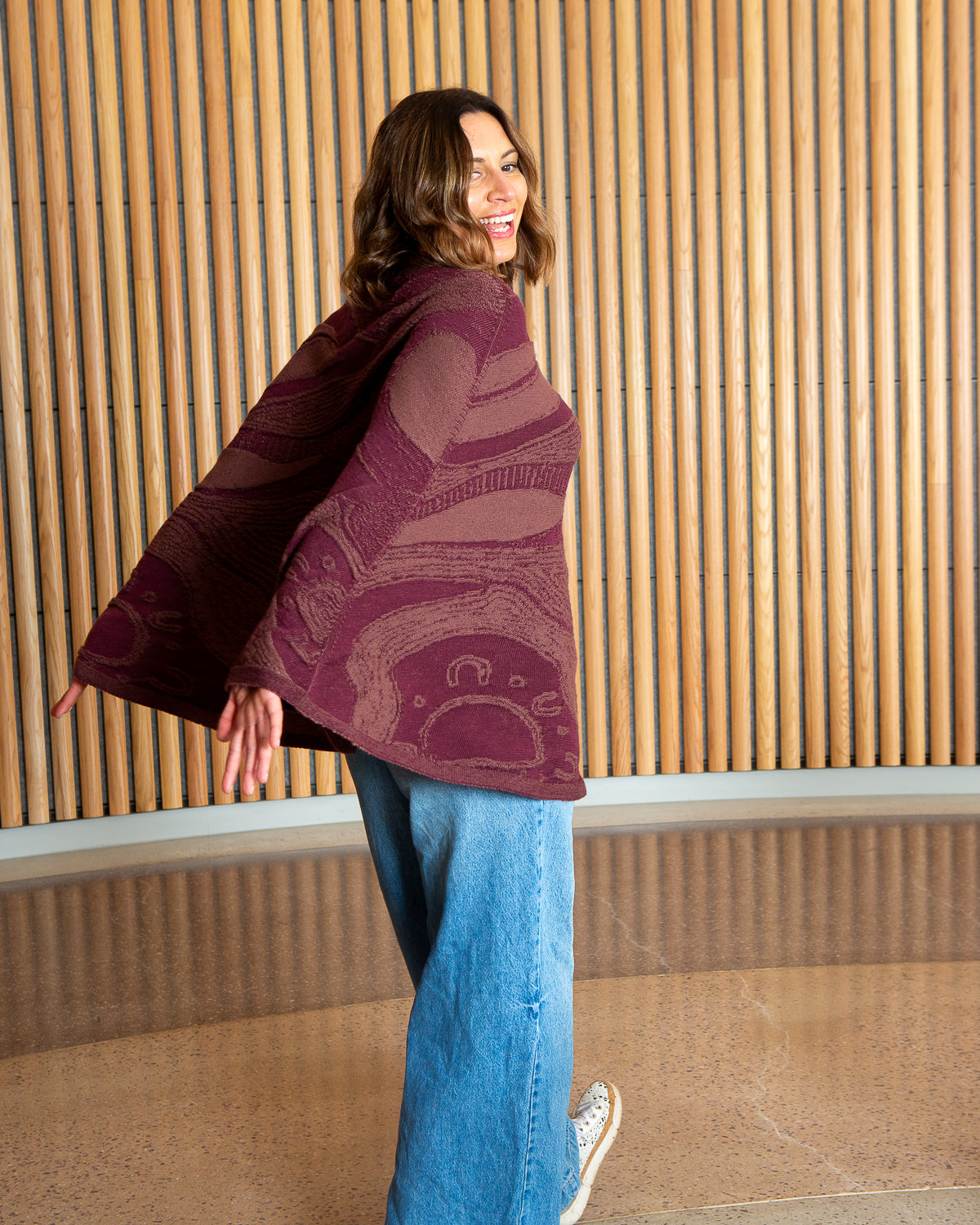 Abundance Reversible Poncho - Merino Wool Knit