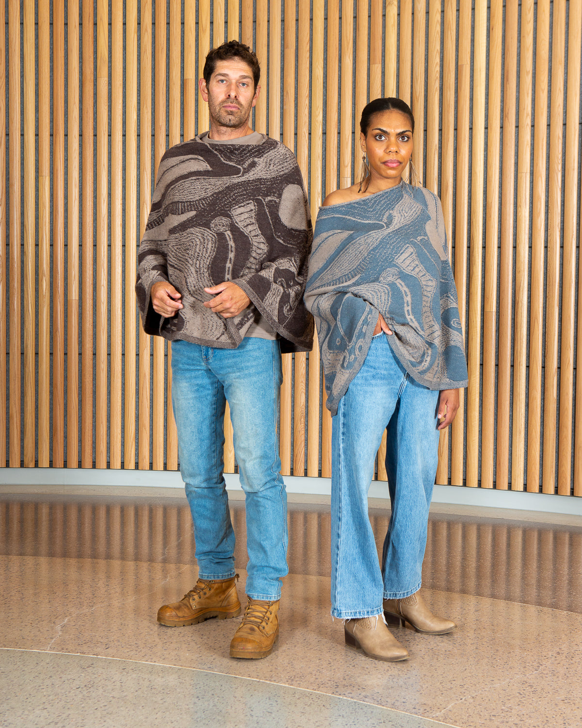 Abundance Reversible Poncho - Merino Wool Knit