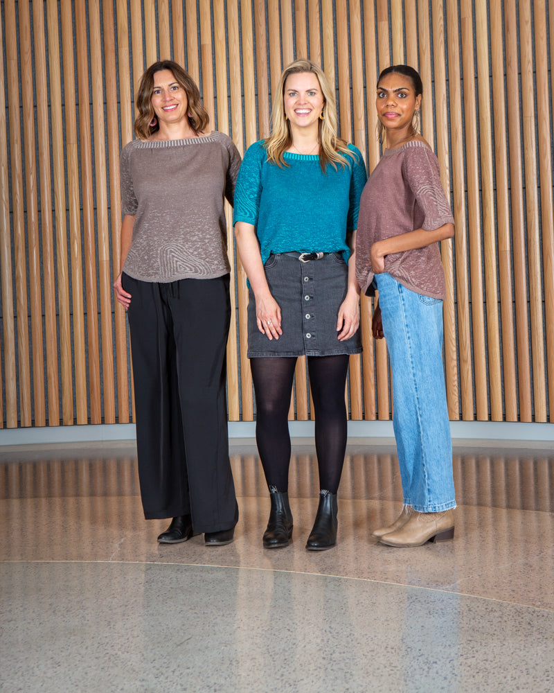Clifftops Top - Reversible Merino Wool Knit
