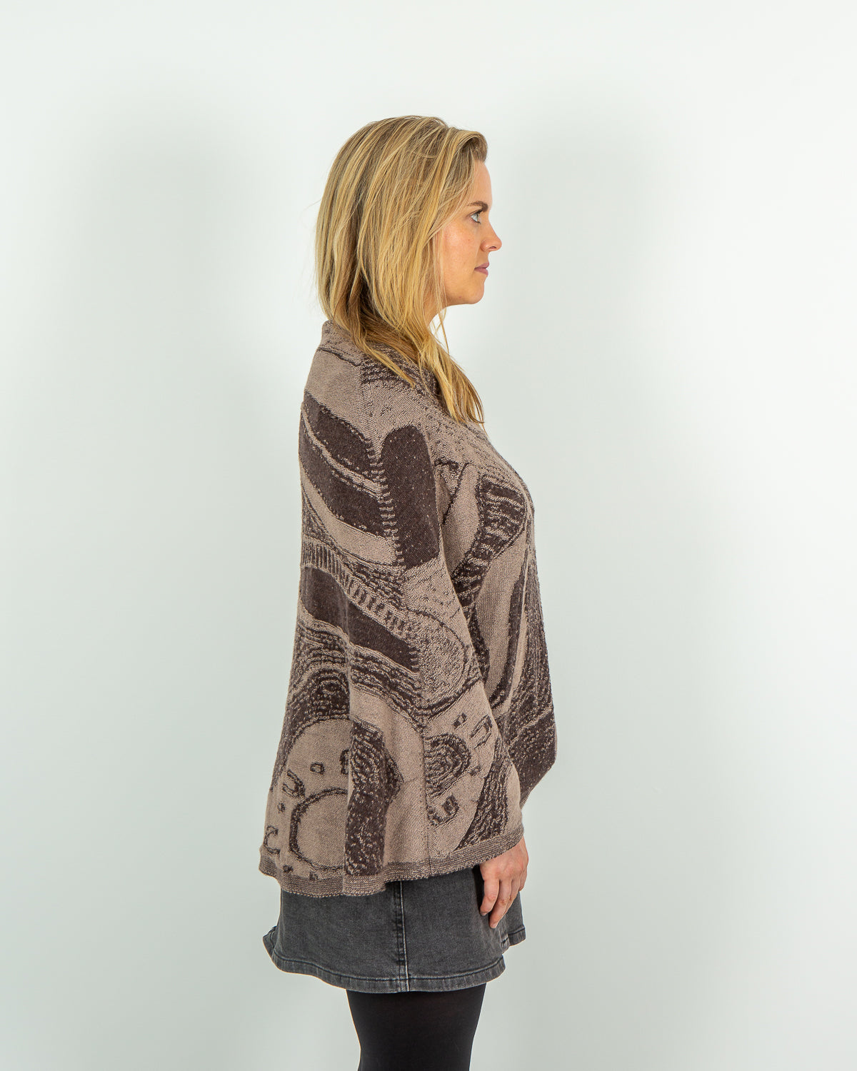 Abundance Reversible Poncho - Merino Wool Knit