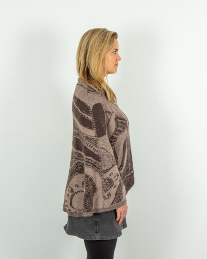 Abundance Reversible Poncho - Merino Wool Knit