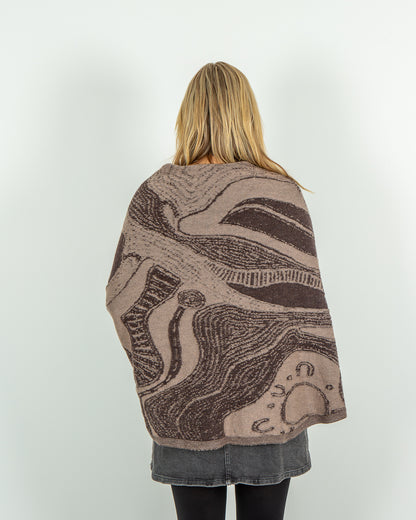 Abundance Reversible Poncho - Merino Wool Knit