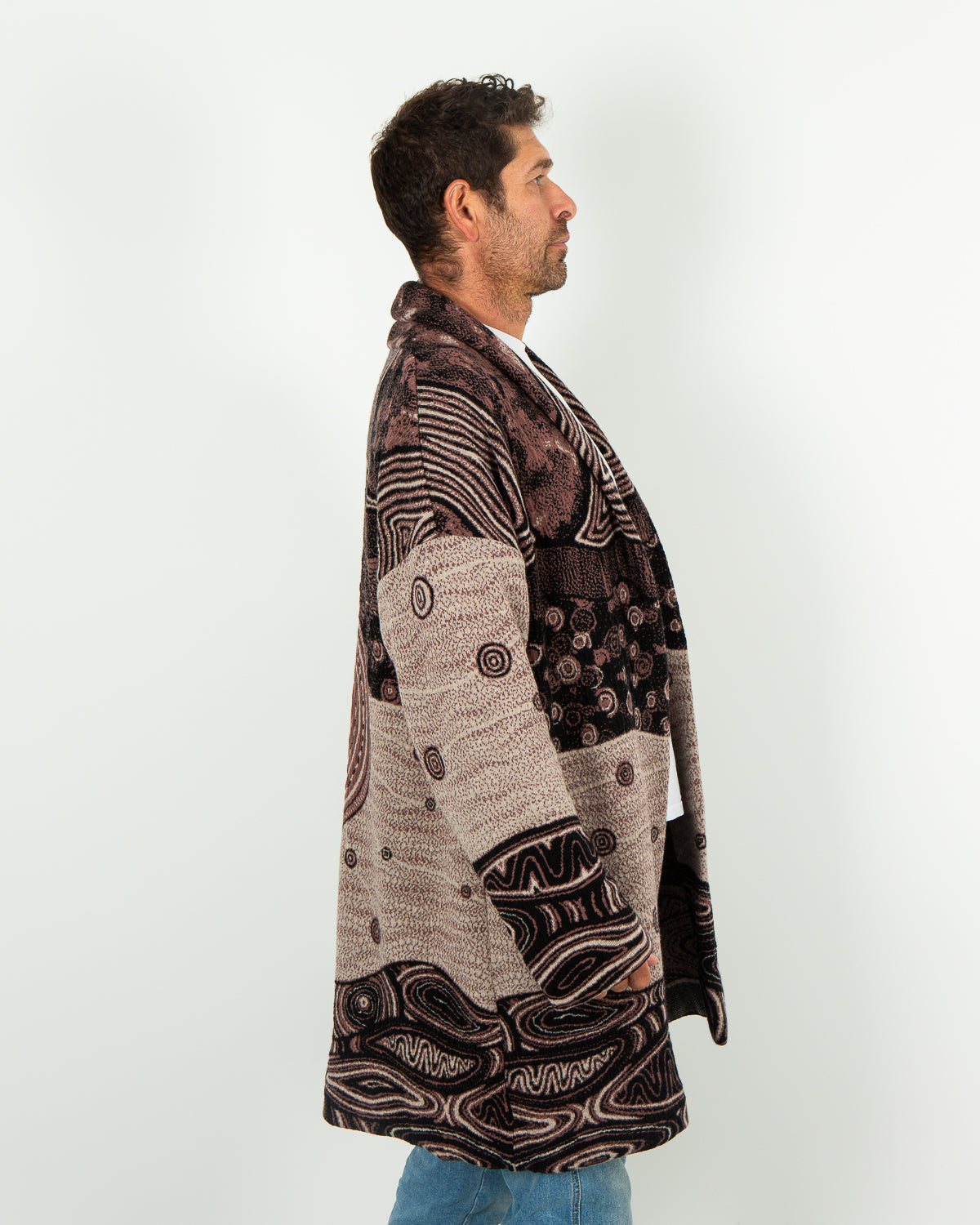 Ancient Existence Unisex Cardigan - Merino Wool