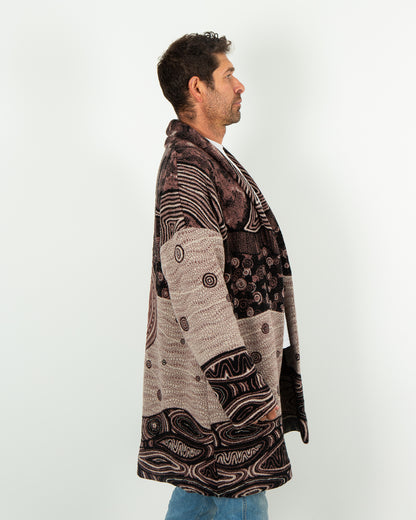 Ancient Existence Unisex Cardigan - Merino Wool