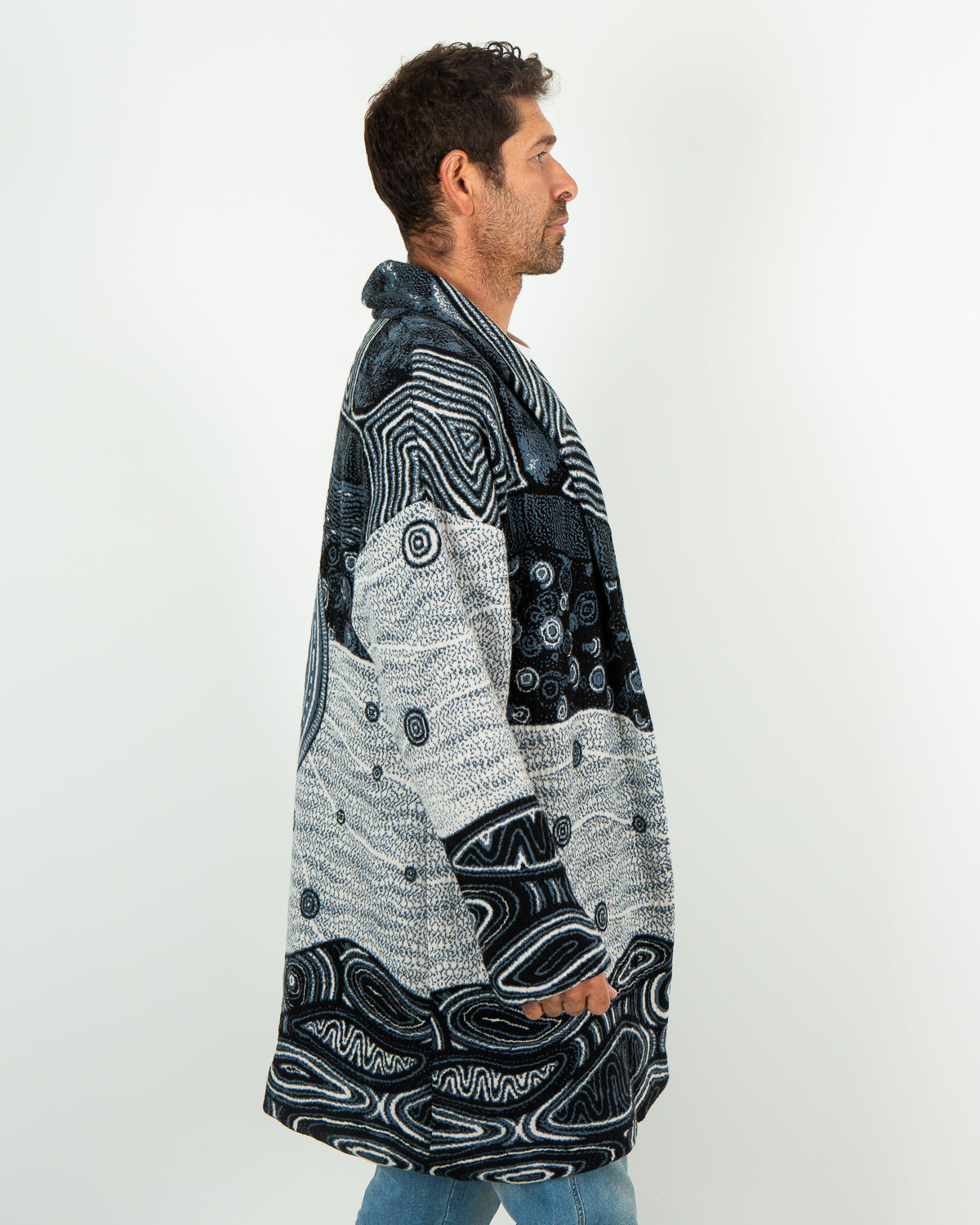 Ancient Existence Unisex Cardigan - Merino Wool
