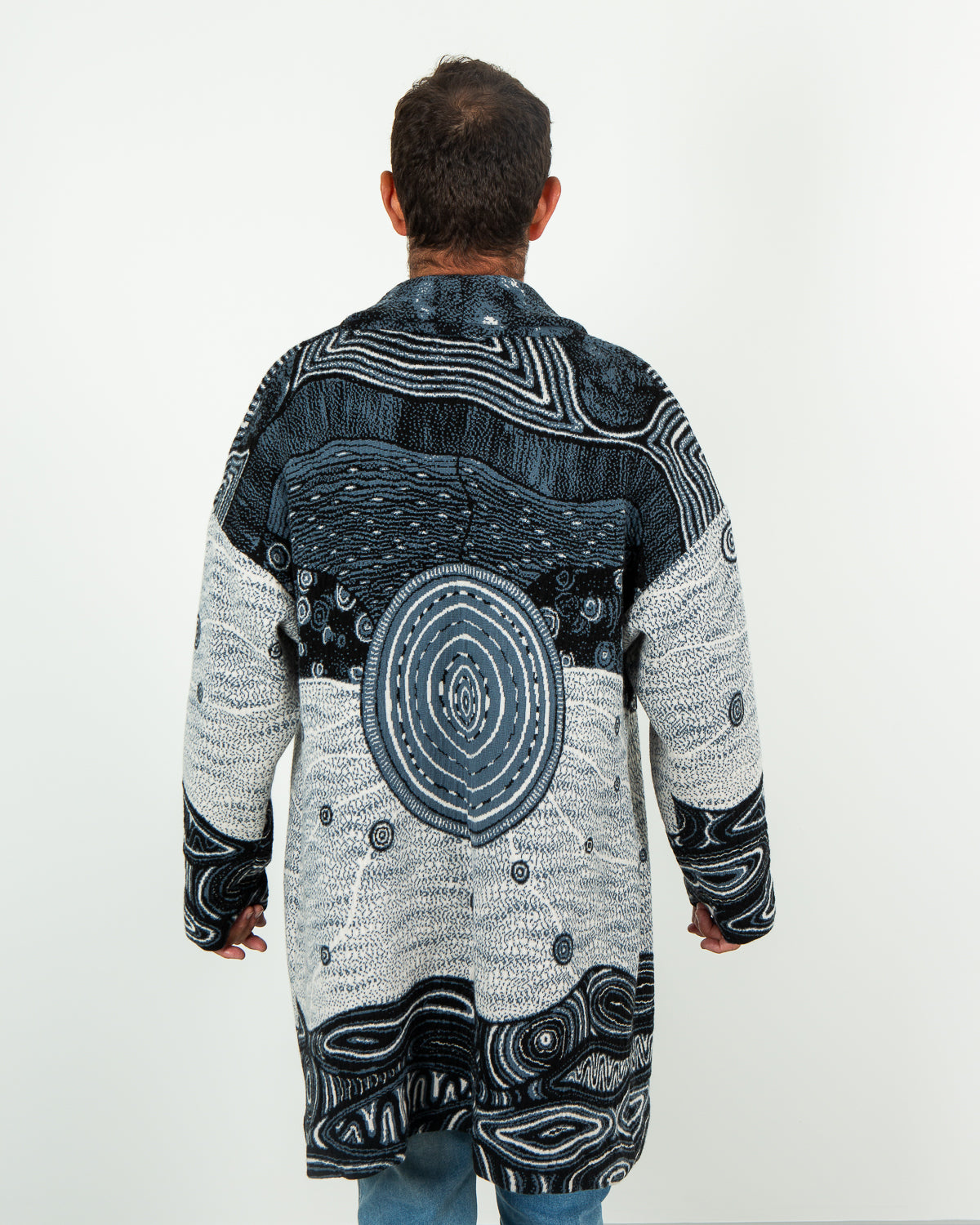 Ancient Existence Unisex Cardigan - Merino Wool