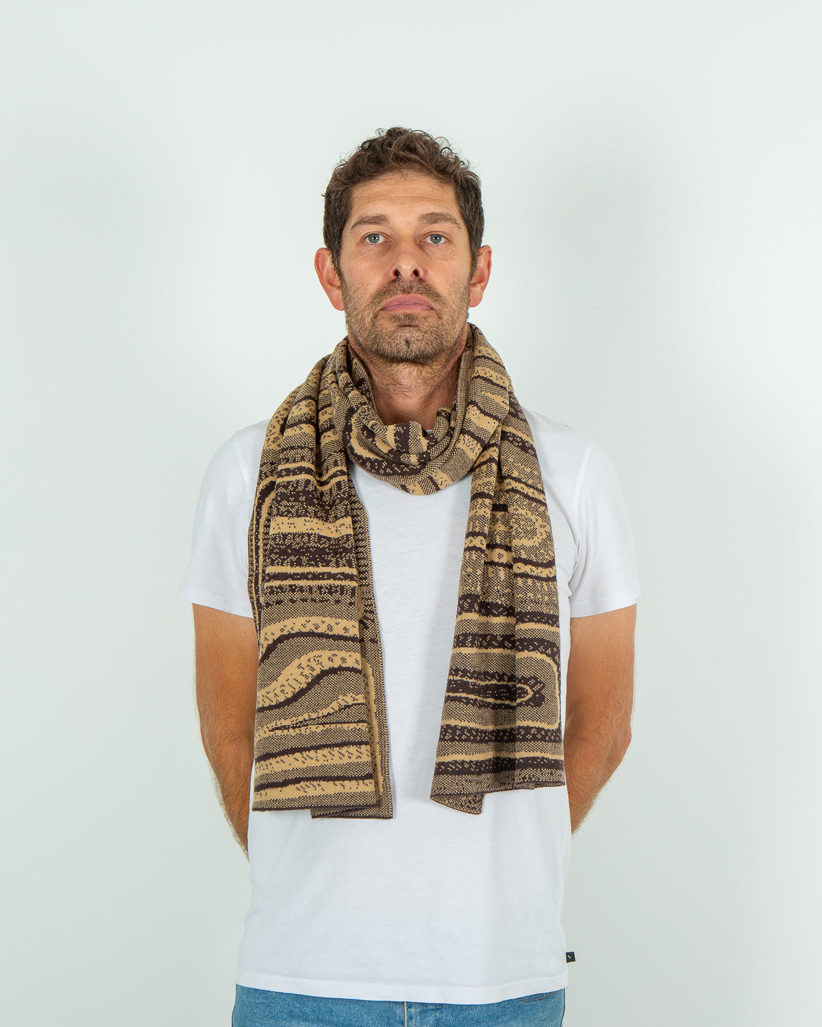 Paving the Way Reversible Scarf - Merino Wool Knit