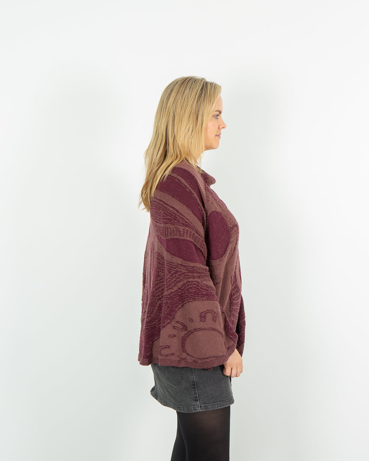 Abundance Reversible Poncho - Merino Wool Knit
