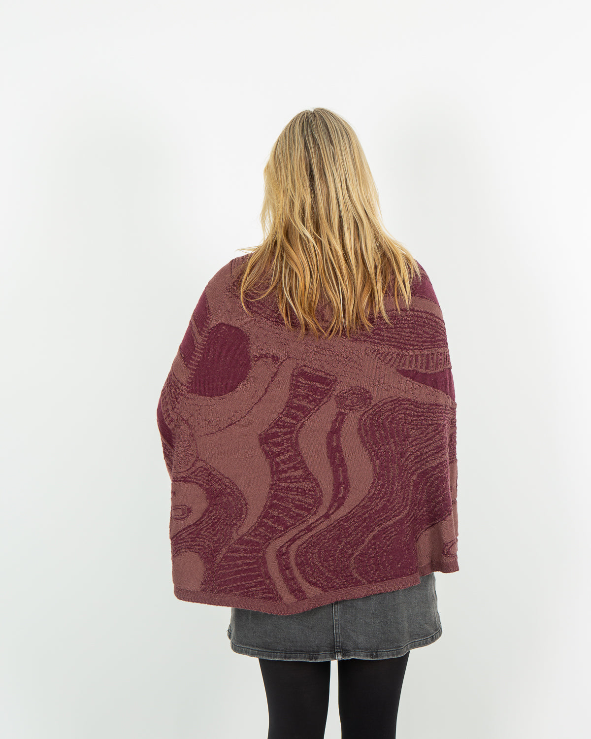 Abundance Reversible Poncho - Merino Wool Knit