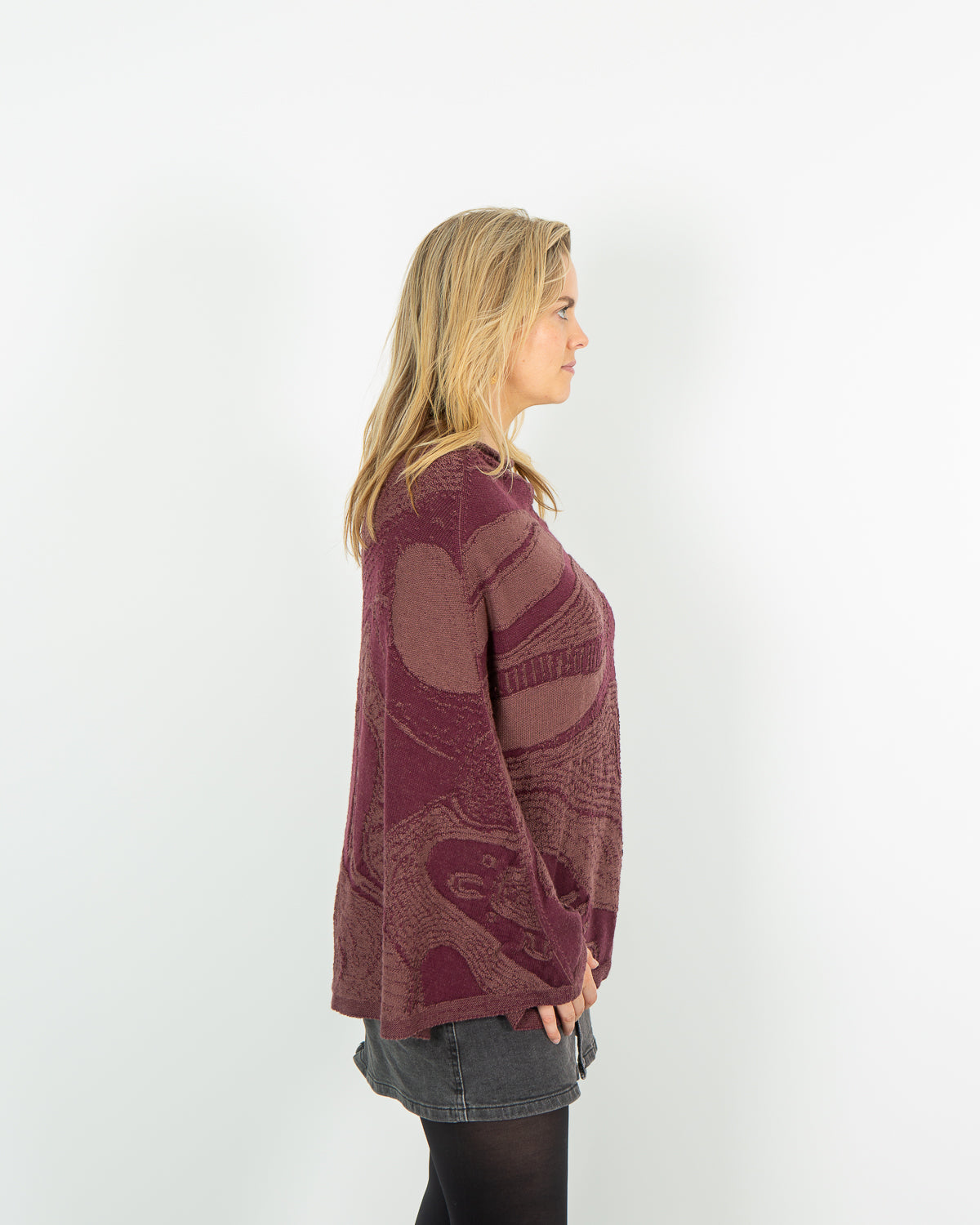 Abundance Reversible Poncho - Merino Wool Knit