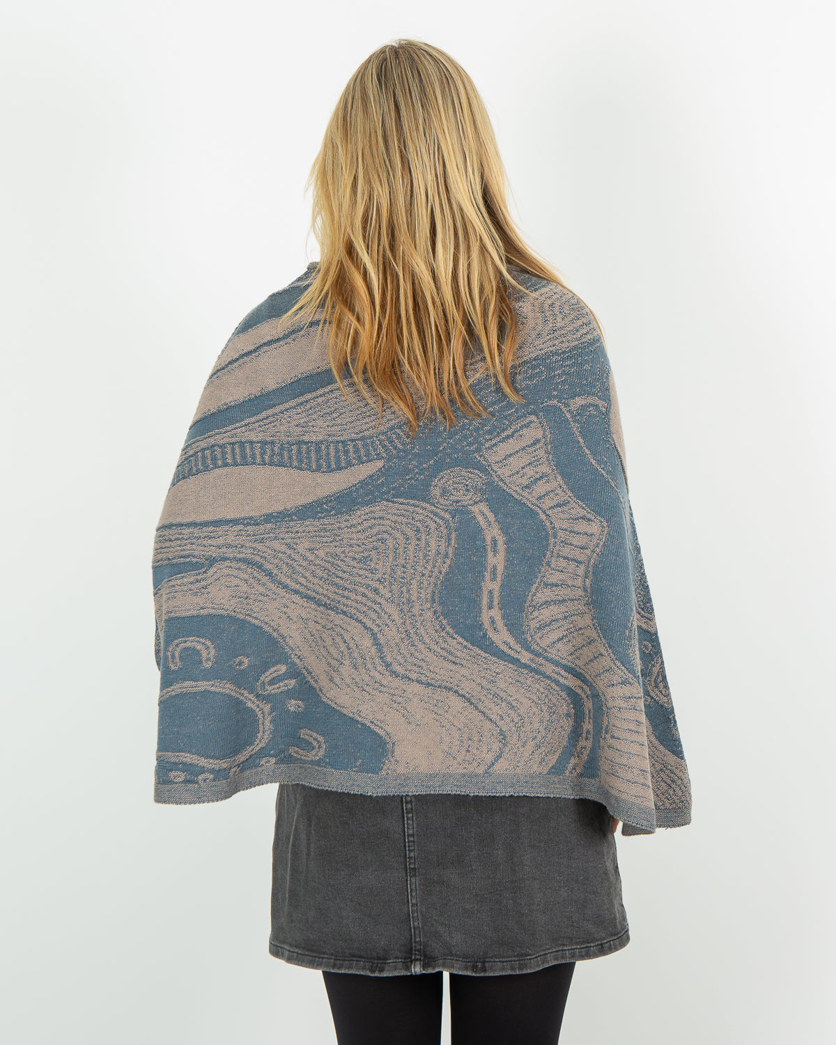 Abundance Reversible Poncho - Merino Wool Knit