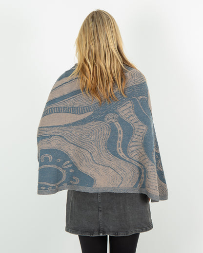 Abundance Reversible Poncho - Merino Wool Knit