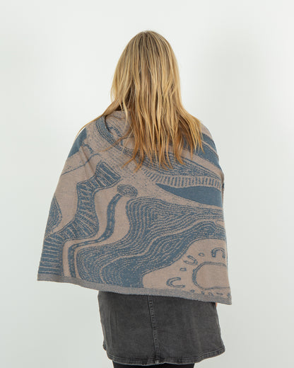 Abundance Reversible Poncho - Merino Wool Knit