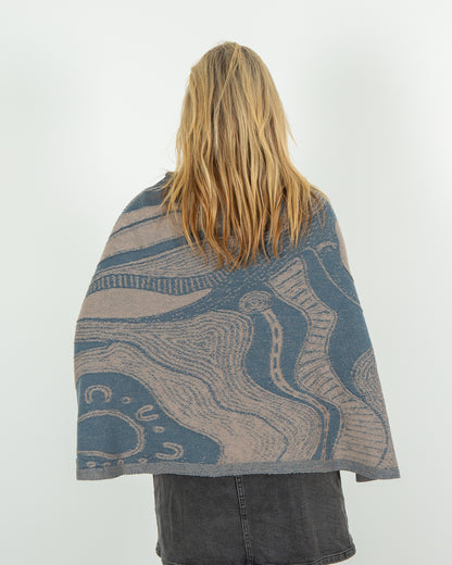 Abundance Reversible Poncho - Merino Wool Knit