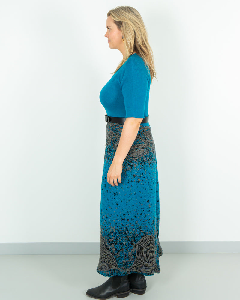 Coastal Country Dress - Merino Wool Knit