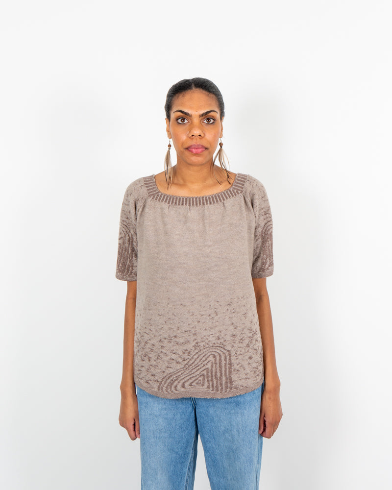 Clifftops Top - Reversible Merino Wool Knit