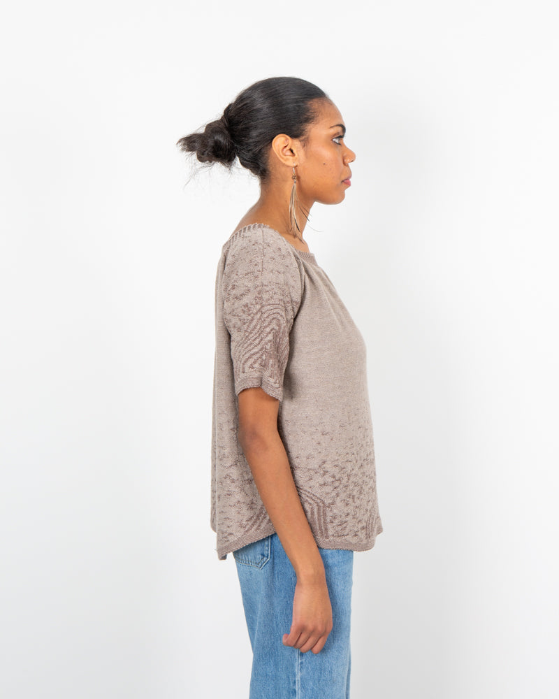 Clifftops Top - Reversible Merino Wool Knit
