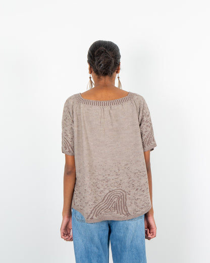 Clifftops Top - Reversible Merino Wool Knit