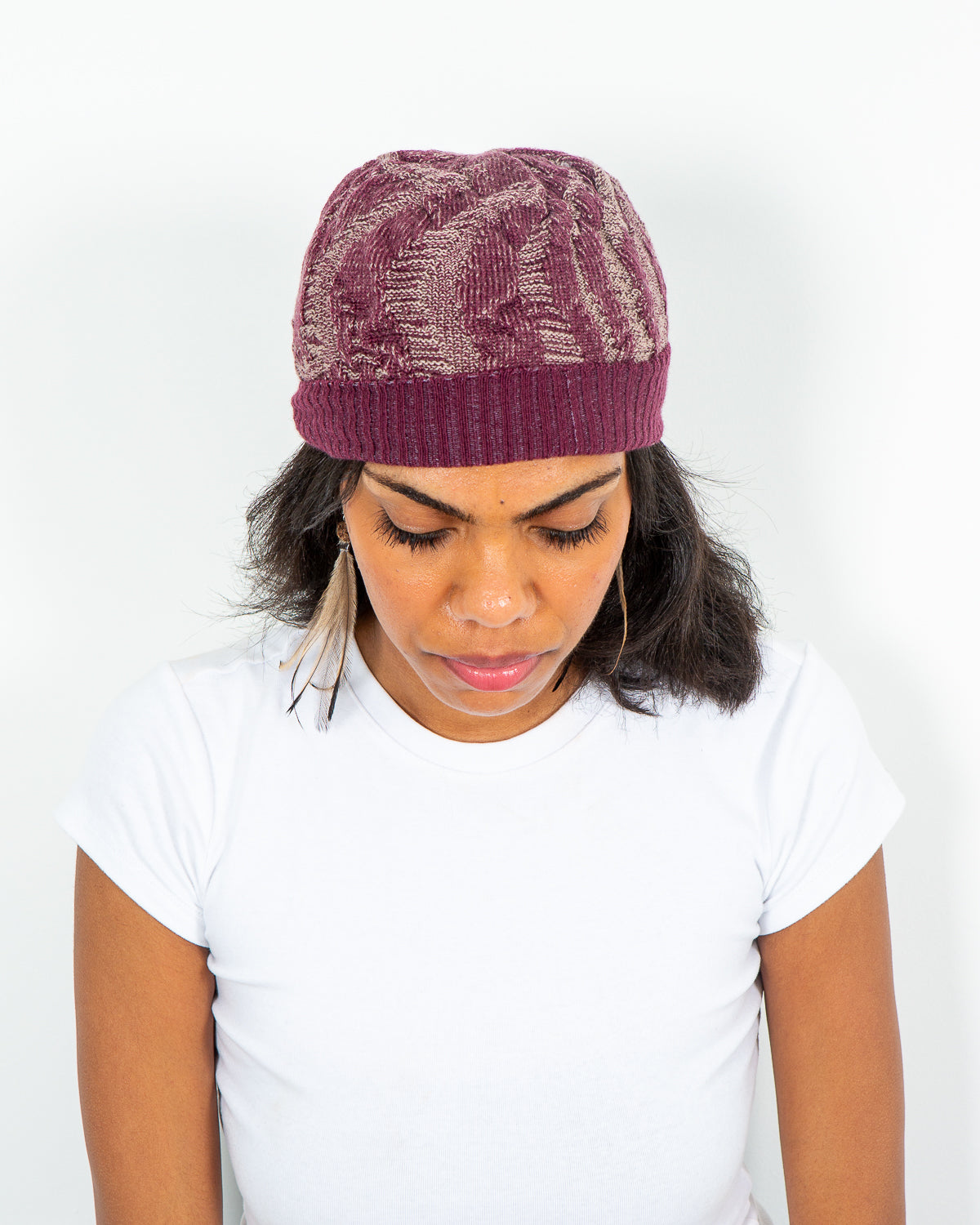 Paving the Way Beanie - Reversible Merino Wool