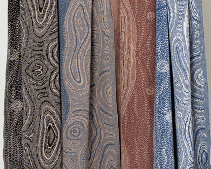 Ancient Existence Reversible Scarf - Merino Wool Knit