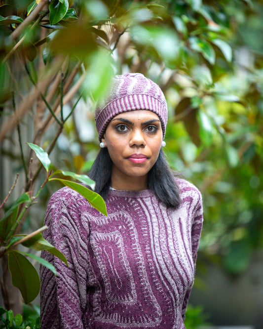 Paving the Way Beanie - Reversible Merino Wool