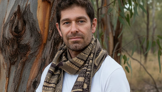Paving the Way Reversible Scarf - Merino Wool Knit
